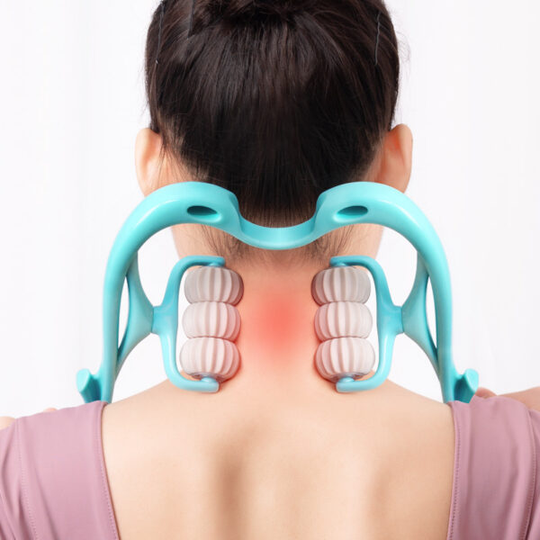 08c6bacf-86b5-40e3-9517-f861805c7d9b.jpg Multifunctional Manual Six-wheel Neck Massager Massage Relieve Roller Massage Tool