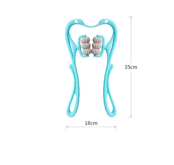 ab211fe7-fa1a-4e74-add9-e550de575700.jpg Multifunctional Manual Six-wheel Neck Massager Massage Relieve Roller Massage Tool
