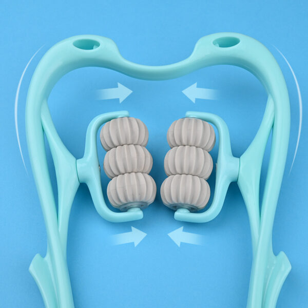 ff510df4-4e35-44ec-91d9-edaec6486aa7.jpg Multifunctional Manual Six-wheel Neck Massager Massage Relieve Roller Massage Tool
